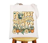 MYSOMY Sac fourre-tout pour parc national, cadeaux de conservation des parcs nationaux, cadeaux d'activisme environnemental, sac à bandoulière pour protéger nos parcs nationaux, Resist-tg Uk2, INCH