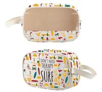 MYSOMY Surfer Gifts I Just Need Surf Sac de plage Sac de voyage pour l'été Plage Surf Surf Trousse de maquillage étanche pour fille, Sac de surf, Rétro