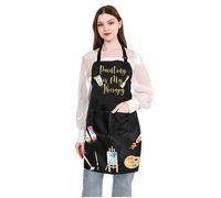 MYSOMY Tablier de peinture pour artiste - La peinture est ma thérapie - Tablier pour artiste - Cadeau pour peintre - Cadeau pour amoureux de peinture - Cadeau pour étudiant en art/enseignant, taille