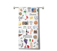 MYSOMY Torchons de cuisine italienne - Serviette italienne - Torchon de cuisine italien - Serviette à thème italien (Italie Royaume-Uni)