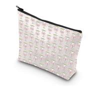 MYSOMY Trousse de maquillage avec nœud rose pour coquette ou cocktail, Sac Martini