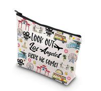 MYSOMY Trousse de maquillage Los Angeles - Cadeau de voyage Los Angeles - Cadeau de voyage Los Angeles, Regardez Los Angeles Here We Come