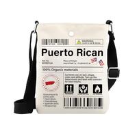 MYSOMY WSNANG Boricua Taino Lover Sac à bandoulière Porto Rico Caraïbes Voyage Messenger Bag City Souvenirs Cadeau, Royaume-Uni portoricain, 14.7 x 2 x 21centimeters (5.8 x 0.8 x 8.3 inches)