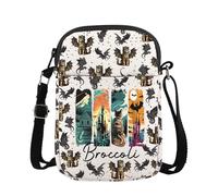 MYSOMY WSNANG Sac à bandoulière à fermeture éclair inspiré du chat Quest Squad Brocoli Motif Dragon Rider, Brocoli Cb UK, 14.7 x 2 x 21centimeters (5.8 x 0.8 x 8.3 inches)