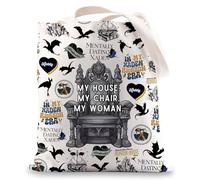 MYSOMY Xaden Riorson Sac fourre-tout Xaden Riordan Merch Violet Sorrengail Cadeaux Basgiath War College Tote Bag Shadow Daddy Cadeaux, My House UK, INCH