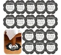 Mysora Lot de 16 pièges à punaises de lit pour pieds de meubles, piège à colle pour détection précoce des punaises de lit, bloque l'accès aux lits/canapés/futon, contrôle des insectes d'intérieur pour