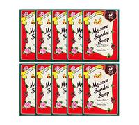 Mysore Sandal Soaps Pack of 10 (75 gr. Bars) by Mysore Sandal Soap