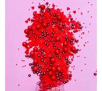 mySprinkles wir streuseln Liebe Cakepops Moule à Sucre en Forme de cœur Rouge, 180g