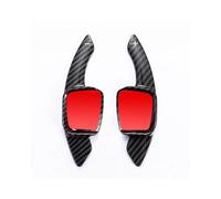 MYSSJS Palettes Changement Vitesse Voiture Extension Palettes Changement Vitesse Pour Volant Voiture, En Fibre Carbone, Pour Golf 8 MK8 R GTI Line Atlas CC(Black carbon)