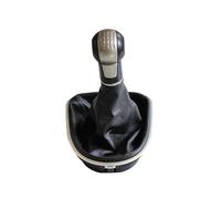 MYSSJS Pour Seat Altea Leon II Toledo III 5 6 Vitesses Pommeau Levier Vitesse Voiture Argent Soufflet Couvercle Coffre 12 Mm Pommeau Levier Vitesses(6 speed)