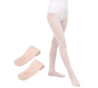 MYSSUCI Lot de 2 Collant Danse Classique Fille Femmes 90 Denier Legging Danse Fille avec Trous pour Ballet, Yoga, Gymnastique
