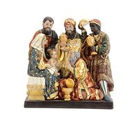 Mystère 1 pièce Adoration des Rois Mages en résine Peinte à la Main 15 x 6 x 16 cm