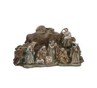 Mystère Bethléen Naissance d'une Seule pièce sur Un Rocher avec Les Rois Mages 31 x 11,3 x 16,5 cm