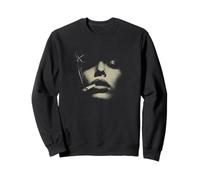 Mystère Femme Fumant Visage Abstrait Minimaliste Sweatshirt