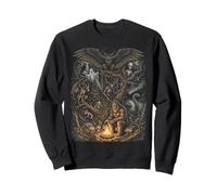 Mystère Forest Creatures Bigfoot Mothman Legends Sweatshirt