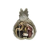 Mystère Naissance 1 pièce protégée par Les Ailes d'un Ange en résine Peinte à la Main 13 x 4 x 18 cm