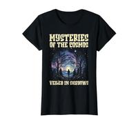 Mysteries of Cosmos Veiled in Shadows Halloween Astronomy T-Shirt Graphique avec Valeur