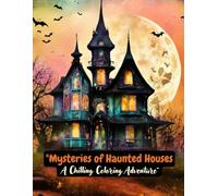 "Mysteries of Haunted Houses A Chilling Coloring Adventure": "Unlock the Secrets of Spooky Realms" "Color Your Way Through Eerie Enigmas"
