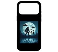 Mystérieux Bigfoot et Alien rencontrent la théorie du Complot OVNI Coque pour iPhone 17 Pro Max