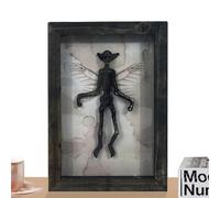 Mystérieux cadre photo de spécimen fantôme : cadre photo de spécimen fantôme, cadre photo d'échantillons de momies mystérieuses en résine | Image gothique cadres de décoration raretés et curiosités