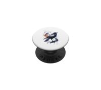 Mystérieux Corbeau Oiseau Art Vert Accent PopSockets PopGrip Adhésif