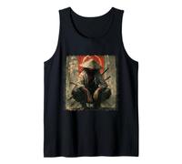 Mystérieux Guerrier samouraï dans Un Style d'art Grunge Vieilli Débardeur