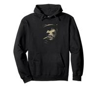 Mystérieux Homme Fumant Noir Shadow Portrait Sweat à Capuche