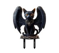 Mystérieux noir Moggie Yard Art Décoration d'extérieur Convient pour les vacances et le paysage Utilisation quotidienne PVC Halloween Yard Décoration