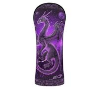 Mystérieux Purple Dragon Couvre-club de golf Accessoires en cuir de qualité supérieure avec étiquette numérotée pour cadeaux de golf