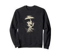 Mystérieux Silent Face Shhh Minimal Abstract Art Sweatshirt