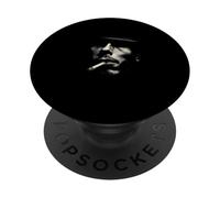 Mystérieux Smoking Man Abstrait Minimal Portrait PopSockets PopGrip Adhésif
