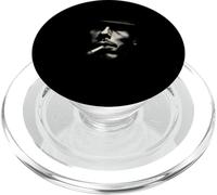 Mystérieux Smoking Man Abstrait Minimal Portrait PopSockets PopGrip pour MagSafe