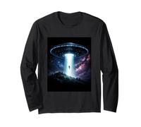 Mystérieux UFO Enlèvement Alien Craft Conspiracy Lovers Manche Longue