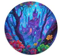 Mysterious Ancient Castle Puzzle 1000 Pieces Cadeau Unique Magical Forest Jeu Éducatif Challenge Toy À De Qualité Supérieure Peinture Art pour Adultes Enfants 1000pcs (67.5x67.5cm)