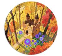Mysterious Ancient Castle Puzzle 1000 Pieces Cadeau Unique Magical Forest Jeu Éducatif Challenge Toy À De Qualité Supérieure Peinture Art Pour Adultes Et Enfants À Partir De 12 Ans 1000pcs (67.5x67.5c