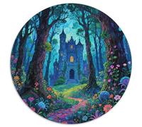 Mysterious Ancient Castle Puzzle 1000 Pièces Cadeau Unique Magical Forest Jeu Éducatif Défi Jouet À De Qualité Supérieure Peinture Art pour Adultes Et Enfants 1000pcs (67.5x67.5cm)