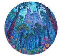 Mysterious Ancient Castle Puzzle 1000 Pièces Educa Jouet En Bois Divertissement Créatif Décoration Intérieure Magical Forest Jeu Éducatif Challenge Toy Pour Adultes Et Enfants À Partir De 12 Ans 1000p