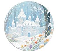 Mysterious Ancient Castle Puzzles 1000 Pieces Cadeau Unique Magical Forest Jeu Éducatif Défi Jouet À De Qualité Supérieure Peinture Art pour Adultes Enfants 1000pcs (67.5x67.5cm)
