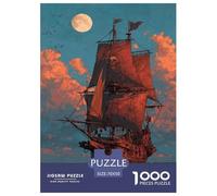 Mysterious and Fantastical Pirates Puzzles 1000 Pièces Cadeau Unique Jeu Éducatif Challenge Toy À De Qualité Supérieure Peinture Art pour Adultes Enfants 70x50cm/1000pcs