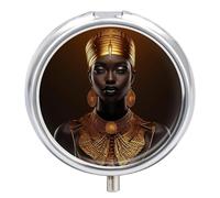 Mysterious Beauty Pilulier rond portable pour médicaments et vitamines