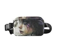 Mysterious Beauty Sac banane tendance pour homme et femme résistant à l'eau Sac banane de voyage avec sangle réglable pour voyage, shopping, course à pied, Beauté mystérieuse, 1 size