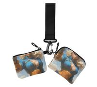 Mysterious Blonde Future Warrior Lot de 2 étuis pour cartes de crédit pour femme avec poche zippée pour le travail, les voyages, Mystérieuse blonde future guerrier, 1 size, Décontracté