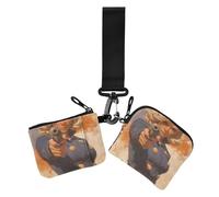 Mysterious Blonde Future Warrior Lot de 2 portefeuilles minimalistes pour femme avec poche zippée pour pièces de monnaie pour le travail, les voyages, Mystérieuse blonde future guerrier, 1 size