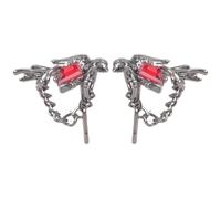 Mysterious Crow Designs Boucles d ' oreilles à tige en alliage élégant Accessoire pour ceux qui aiment l ' individualité Bijoux de gothique