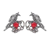 Mysterious Crow Designs Boucles d ' oreilles à tige en alliage élégant pour ceux qui aiment l ' individualité, bijoux à thème mystère