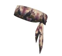 Mysterious Fantasy Fairy Tale Castle04 Bandeau athlétique pour homme et femme Bandeau de sport pour yoga gym