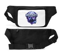 Mysterious Figure Under Full Moon Sac banane unisexe Noir