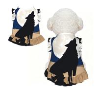Mysterious Lone Wolf M Vêtements pour petits chiens - Tenue d'été mignonne pour chiot, vêtements doux et respirants pour chat