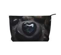 Mysterious Love Stone Trousse de maquillage multifonction en velours côtelé avec fermeture éclair 22 x 7 x 17 cm pour voyage, camping, vacances, fitness, Noir , Taille unique