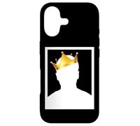 Mysterious Royal King with Golden Crown Illustration Graphic Coque pour iPhone 17